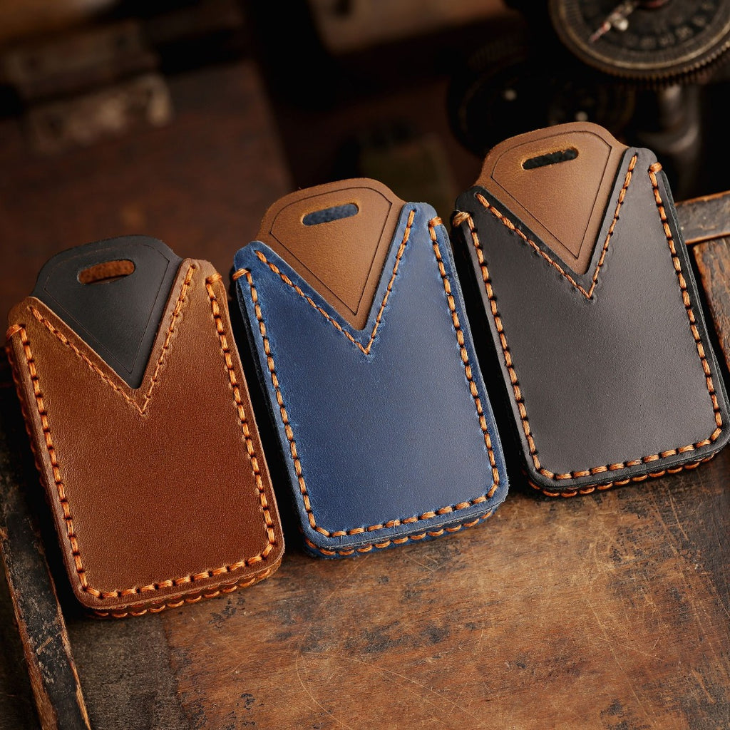 Jeep Leder-Autoschlüsselhülle mit 5 oder 6 Tasten