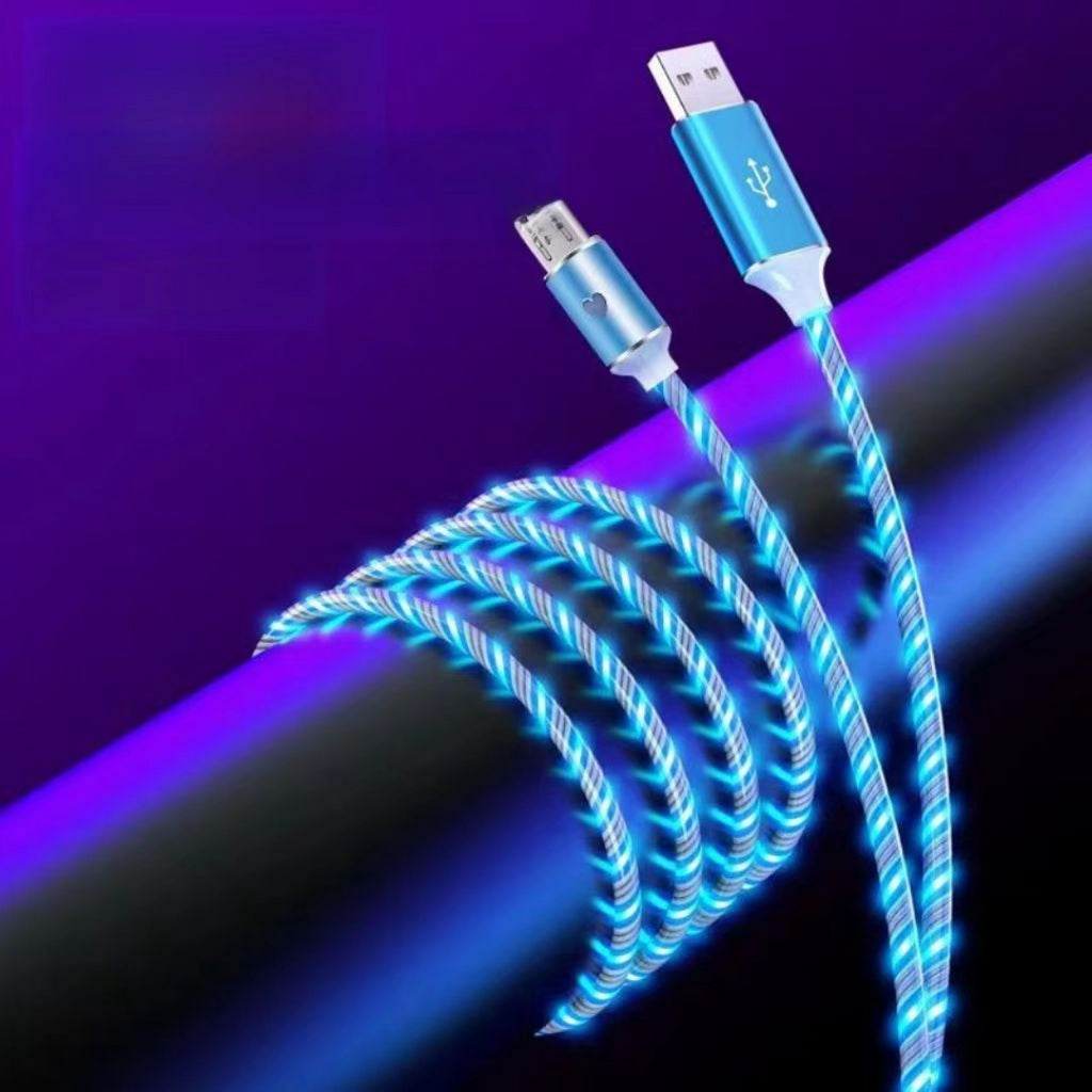 Flowing Flash Fast Charging Data Cable