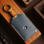 Étui de clé de voiture en cuir Lexus avec bouton