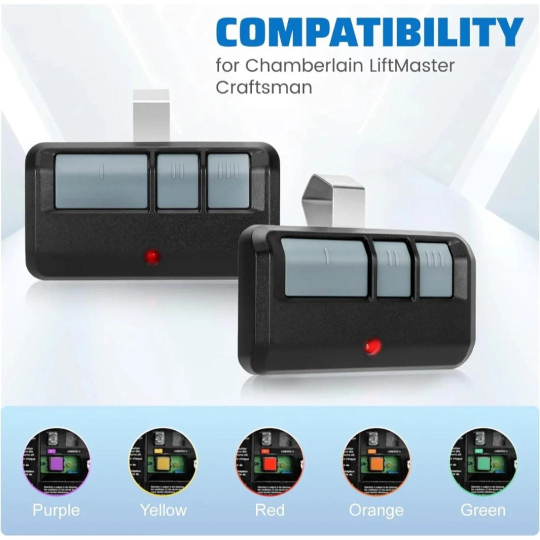 Carsine LiftMaster Chamberlain Craftsman Garage Door Opener Remote Replacement, 893LM 893Max 891LM 371LM 373LM 971LM 973LM, Extra Long-Range 3 PCS