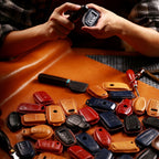 Carsine BMW Leather Car Key Cover - Genuine Leather, Premium Fit for All BMW Models Brown / C