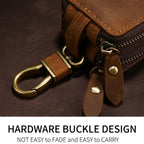 Étui universel en cuir double couche pour clés de voiture, compatible avec tous les modèles