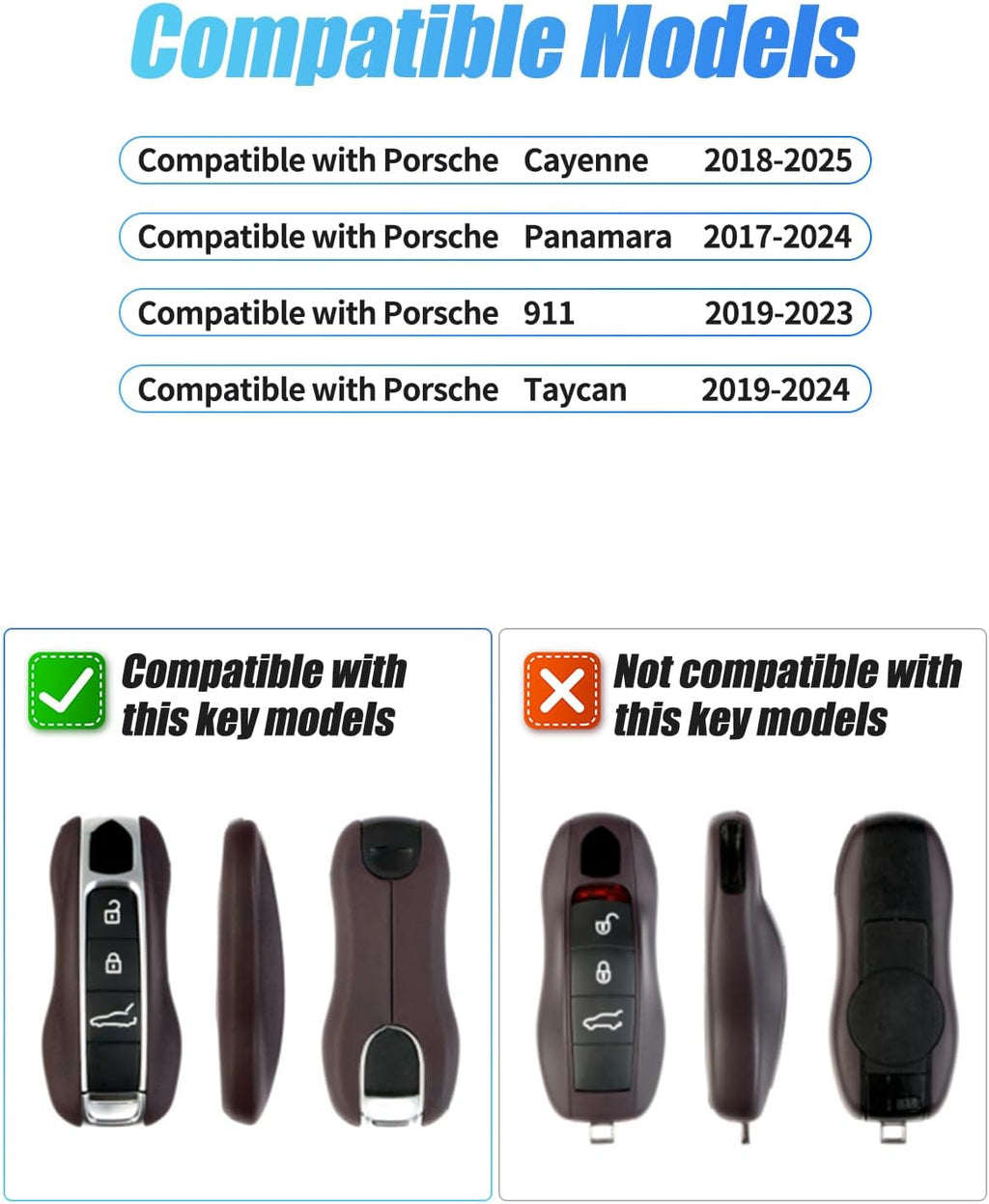 Porsche  Leather Key Fob Cover