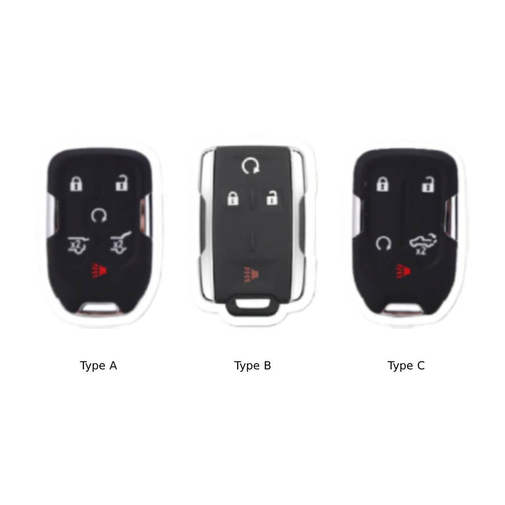 Étui pour clé de voiture GMC Yukon à bords dorés