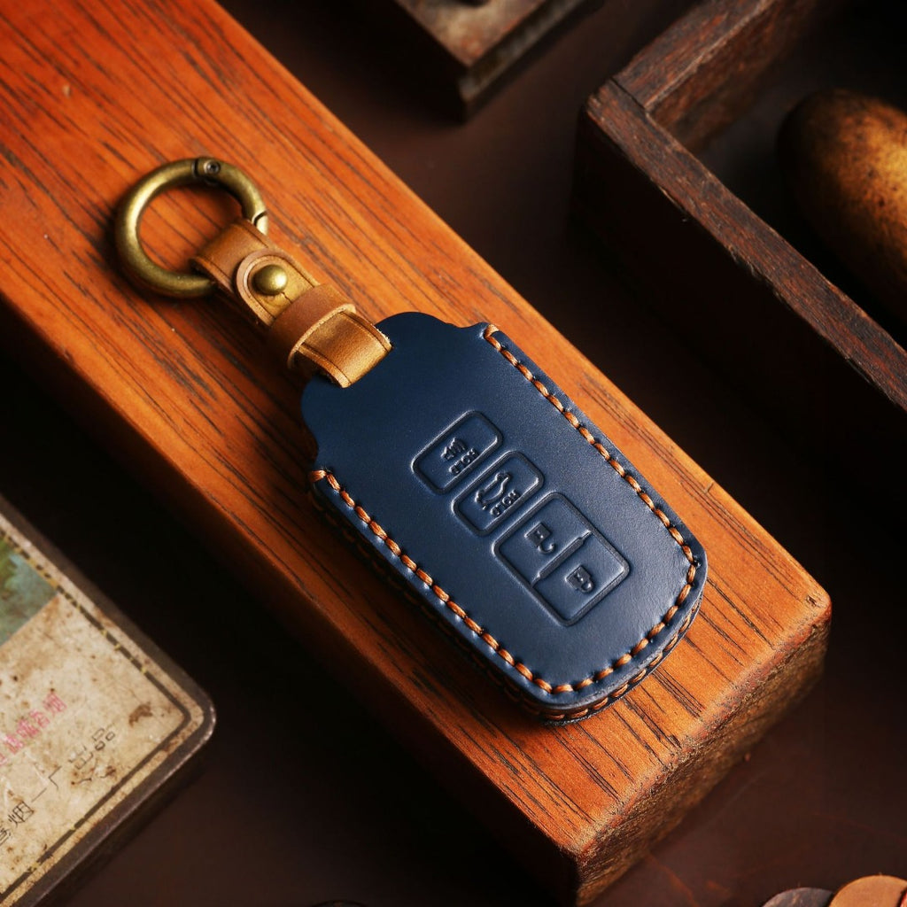 Étui de clé de voiture en cuir pour Toyota Camry, 4 boutons