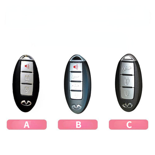 Carsine Golden Edge TPU key fob cover for Infiniti Q50 Q60 QX50 QX60 3/4-Button - back view