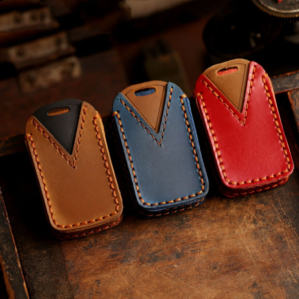 Étui de clé de voiture en cuir pour Honda CRV, Lingpai, XRV, Civic, Odyssey, Elysion, Accord, Guandao et Fit (2, 3, 4, 5, 6 boutons).