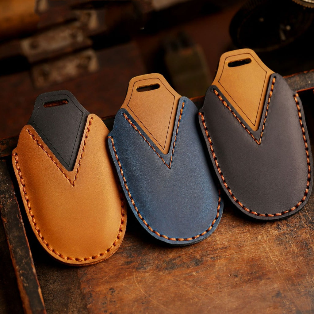 Ford Equator Leder-Autoschlüsselhülle mit 4 Tasten