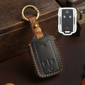 Carsine Chevrolet GMC Colorad Silverado Leather Car Key Cover 4,6 Button Black / 4 Button