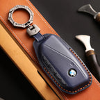 Carsine BMW Leather Car Key Cover - Genuine Leather, Premium Fit for All BMW Models Brown / C