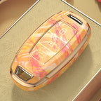 Carsine Hyundai Car Key Case Gold Inlaid With Jade Yellow / Key case