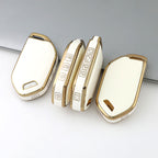 Kia Car Key Case Golden Edge