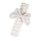 Carsine Cute Puff Car Seat Belt Shoulder Cover Rosette White