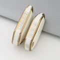 Carsine Kia Car Key Case Golden Edge White / Key case