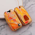 Carsine MG Car Key Case Gold Inlaid With Jade Yellow / Key case