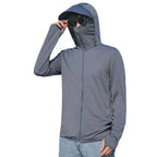 Carsine Men's UV protection sun protection clothing Gray / M