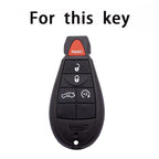 Carsine Jeep Dodge Chrysler Car Key Case Golden Edge