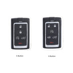 Étui en cuir pour clé de voiture Jeep à 5 ou 6 boutons