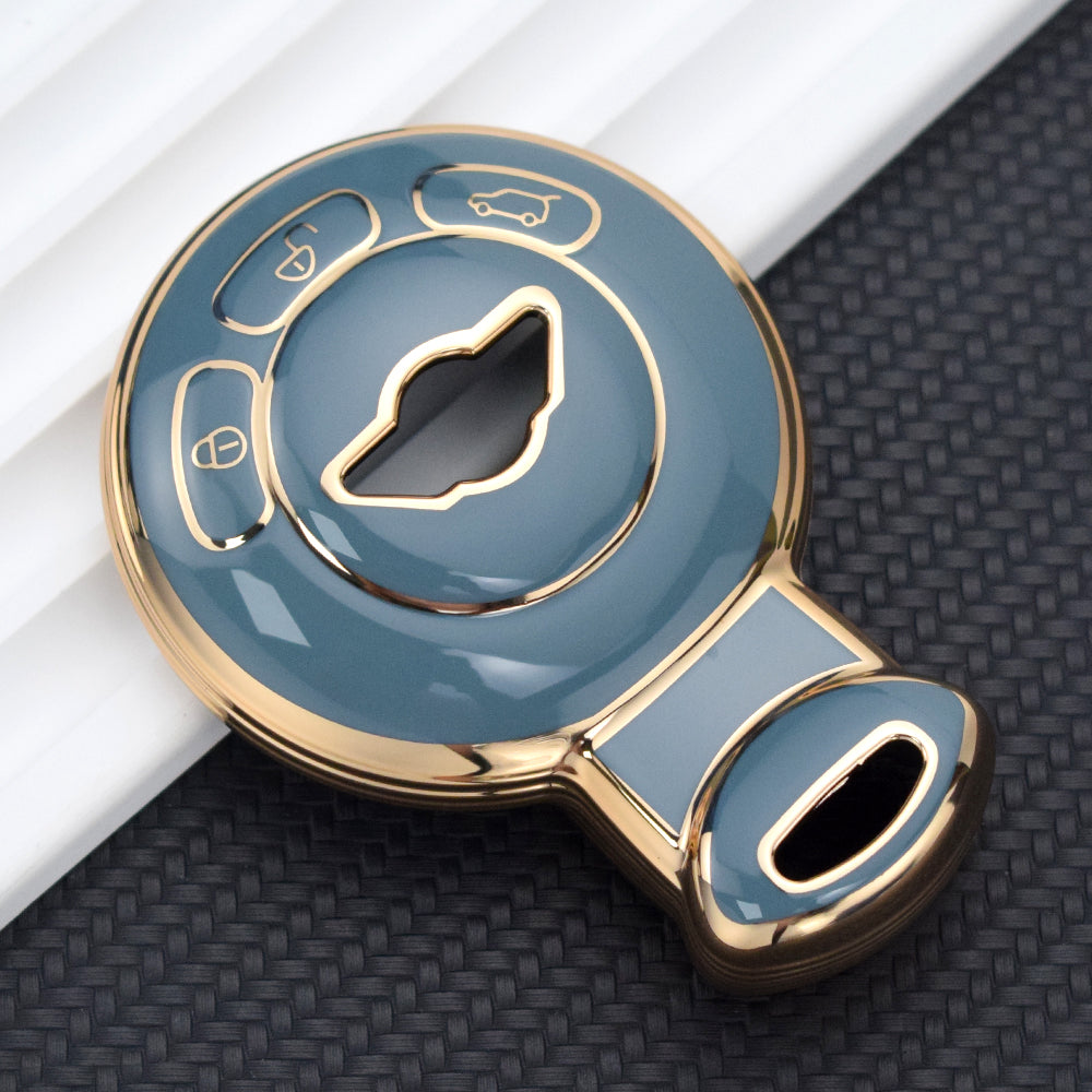 BMW Mini Cooper Clubman Countryman Paceman Roadster Autoschlüsseletui Golden Edge