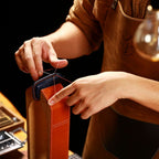 Carsine BMW Leather Car Key Cover - Genuine Leather, Premium Fit for All BMW Models Brown / C