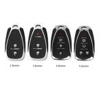 Étui en cuir pour clé de voiture Chevrolet Traverse, Malibu, Cruze, Trax (2, 3, 4, 5 boutons)