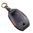 Carsine BMW Leather Car Key Cover - Genuine Leather, Premium Fit for All BMW Models Brown / C