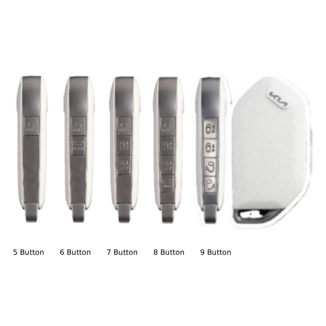 Étui en cuir pour clé de voiture Kia à 5, 6, 7, 8 ou 9 boutons