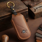 Carsine BMW Mini Countryman Cooper One Leather Car Key Cover Black
