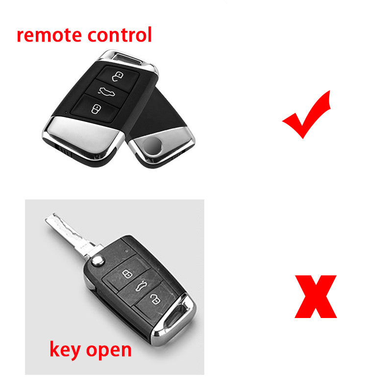 Carsine Volkswagen Car Key Case Golden Edge