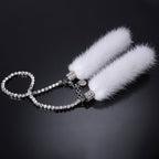 Carsine Car rearview mirror fluff pendant
