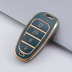 Carsine Hyundai Car Key Case Golden Edge Grey / Key case
